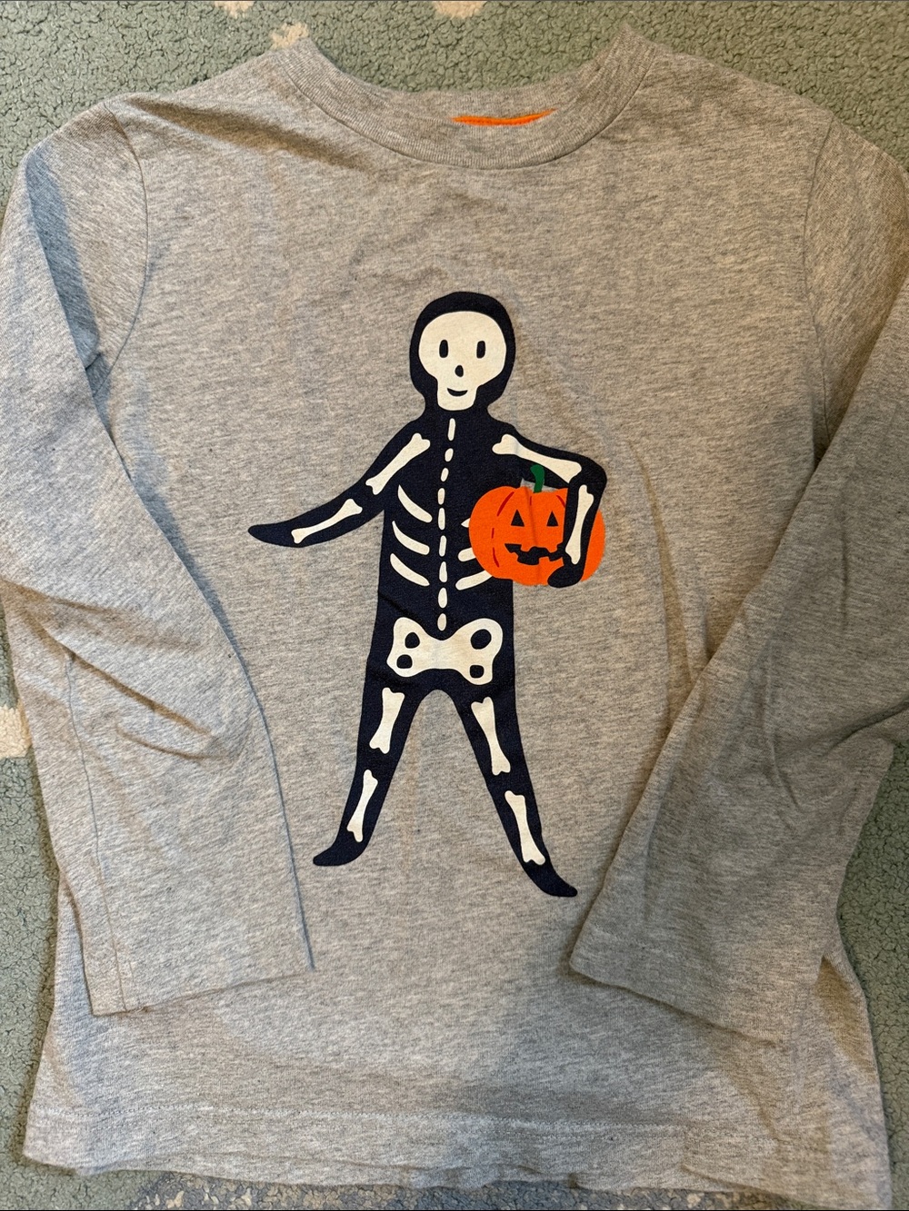 Mini Boden Halloween Skeleton Tee